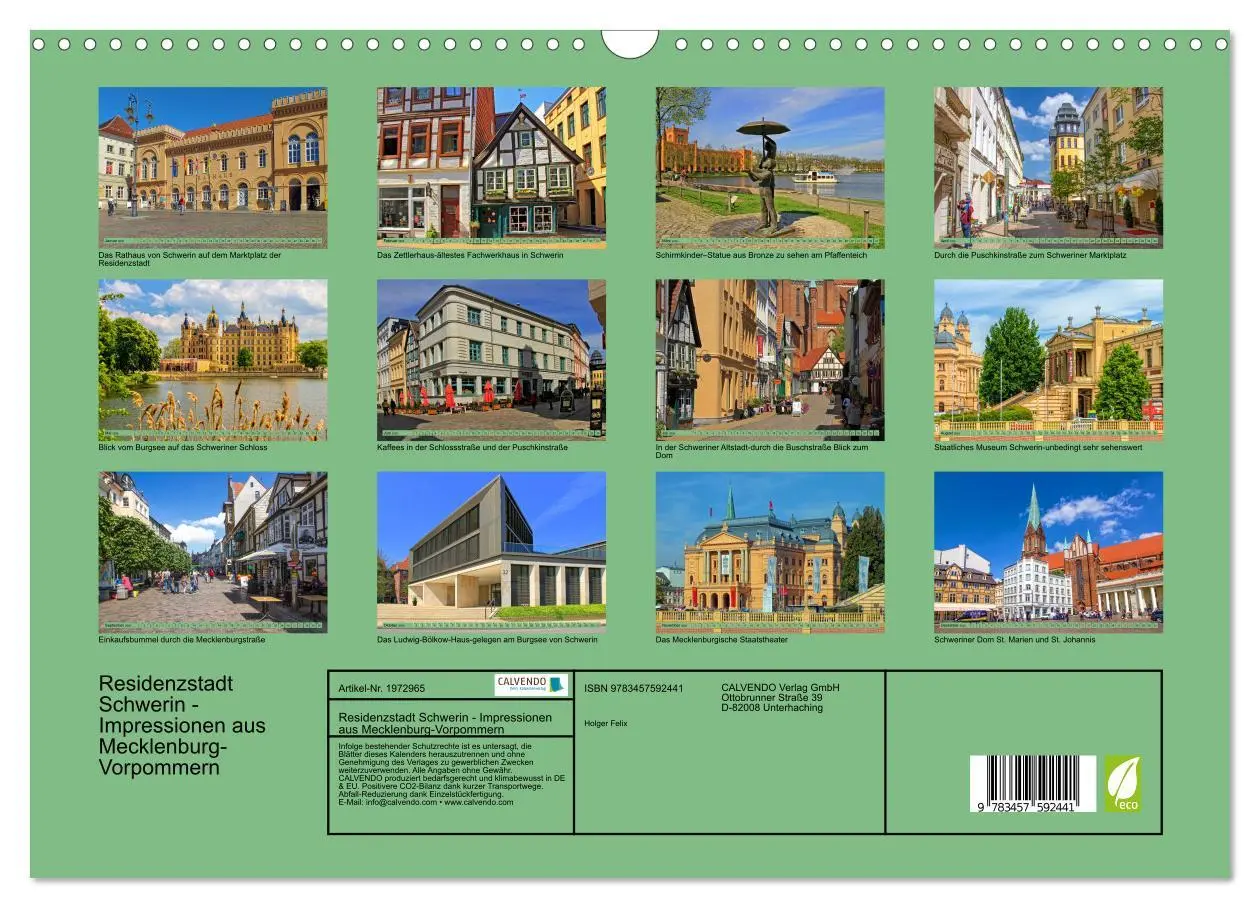 Bild: 9783457592441 | Residenzstadt Schwerin - Impressionen aus Mecklenburg-Vorpommern...