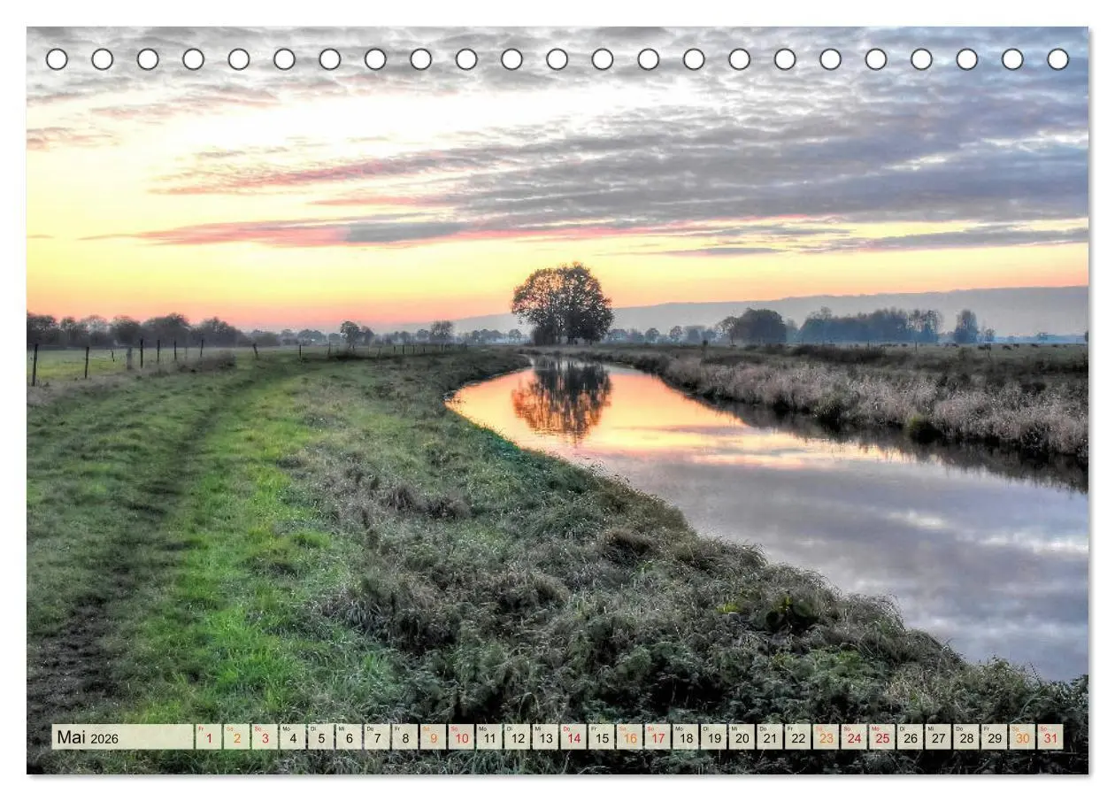 Bild: 9783457732441 | Landschaft an der Wümme (Tischkalender 2026 DIN A5 quer), CALVENDO...