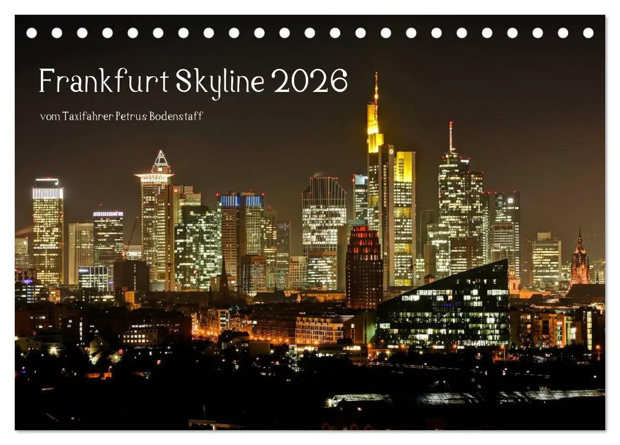 Cover: 9783516062441 | Frankfurt Skyline von Petrus Bodenstaff (Tischkalender 2026 DIN A5...
