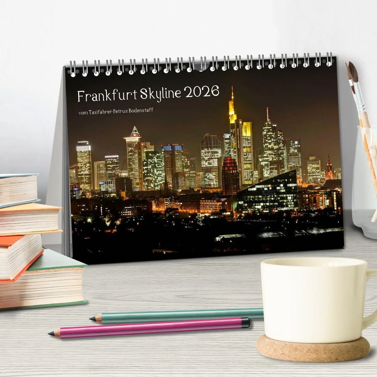 Bild: 9783516062441 | Frankfurt Skyline von Petrus Bodenstaff (Tischkalender 2026 DIN A5...