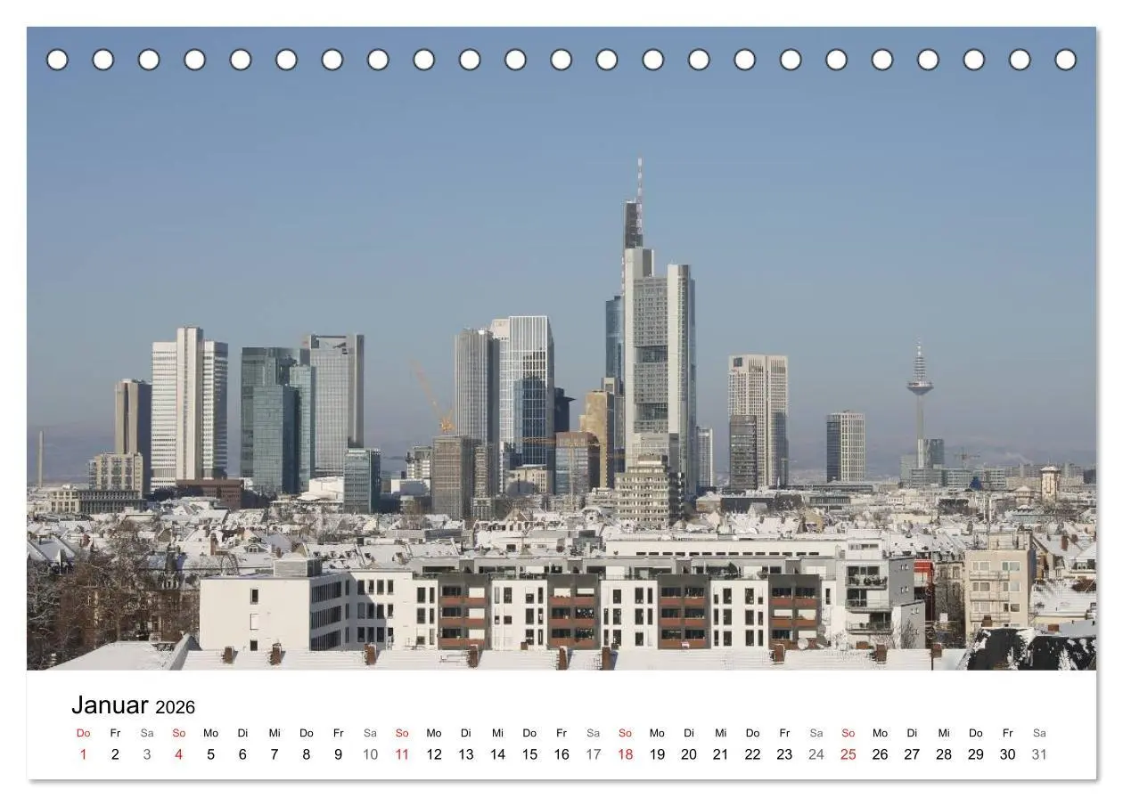 Bild: 9783516062441 | Frankfurt Skyline von Petrus Bodenstaff (Tischkalender 2026 DIN A5...