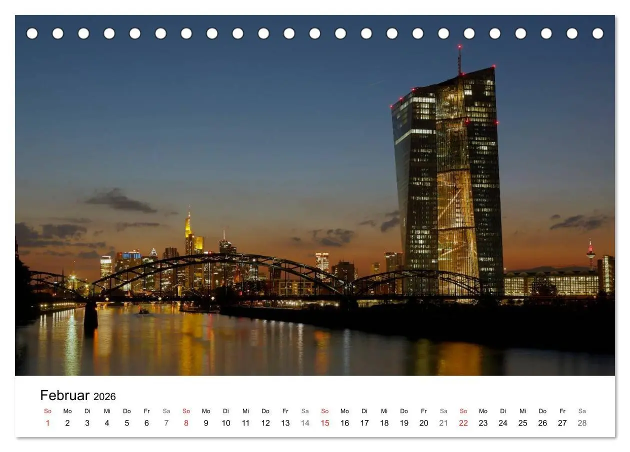 Bild: 9783516062441 | Frankfurt Skyline von Petrus Bodenstaff (Tischkalender 2026 DIN A5...