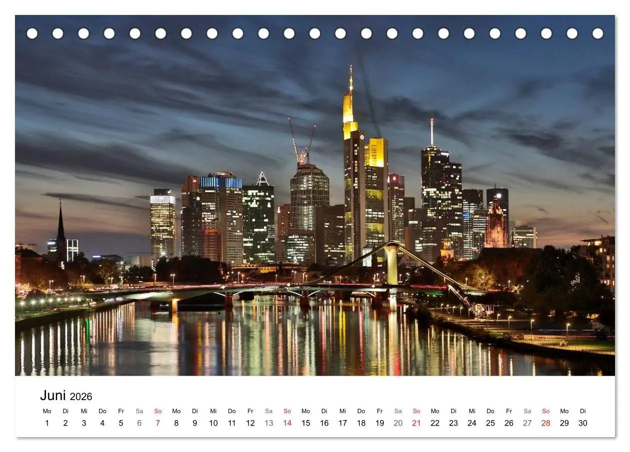 Bild: 9783516062441 | Frankfurt Skyline von Petrus Bodenstaff (Tischkalender 2026 DIN A5...