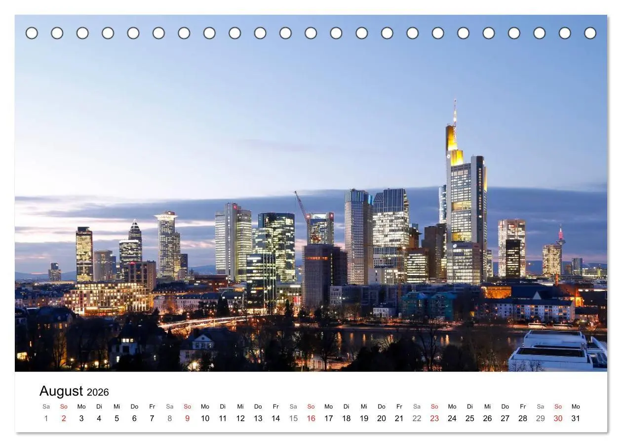 Bild: 9783516062441 | Frankfurt Skyline von Petrus Bodenstaff (Tischkalender 2026 DIN A5...