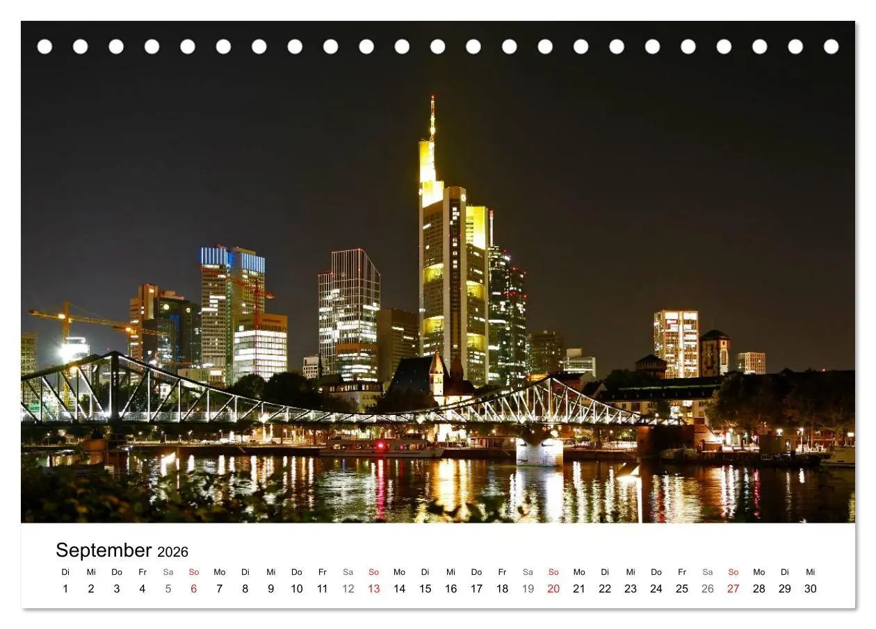 Bild: 9783516062441 | Frankfurt Skyline von Petrus Bodenstaff (Tischkalender 2026 DIN A5...