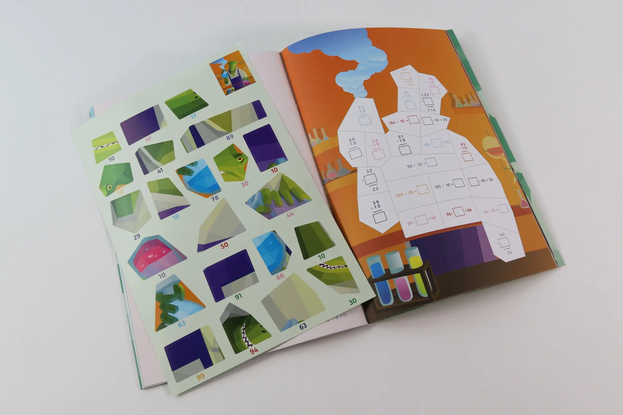 Bild: 9783743222441 | Rechnen mit Stickern - Plus und Minus bis 100 | Katie Campbell | Buch