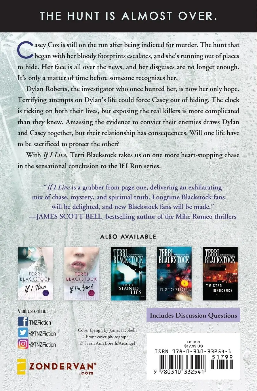 Rückseite: 9780310332541 | If I Live | Terri Blackstock | Taschenbuch | Kartoniert / Broschiert