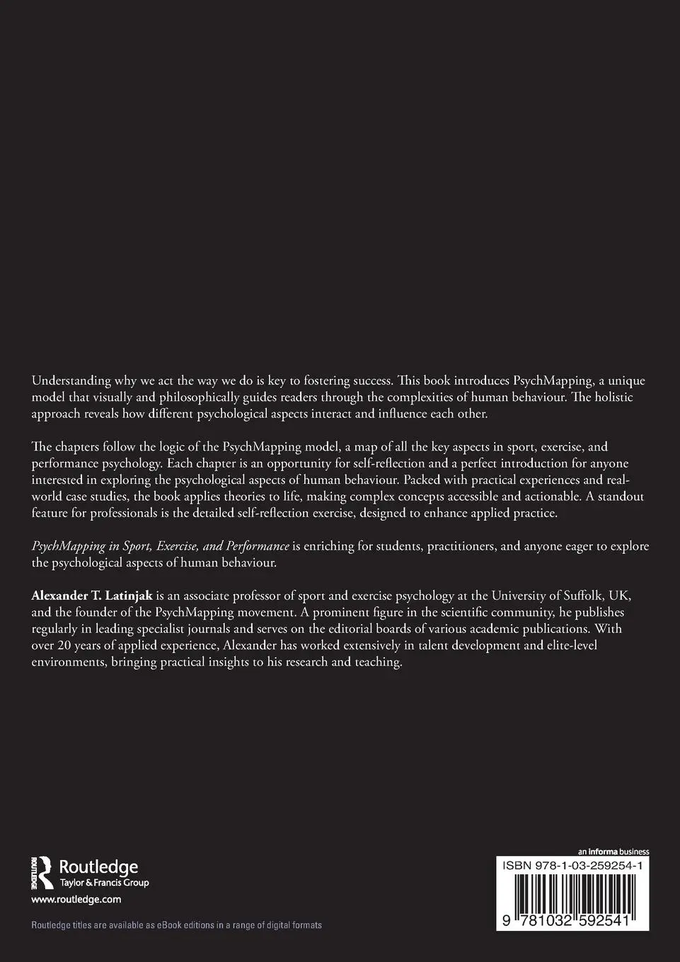 Rückseite: 9781032592541 | PsychMapping in Sport, Exercise, and Performance | An Applied Approach
