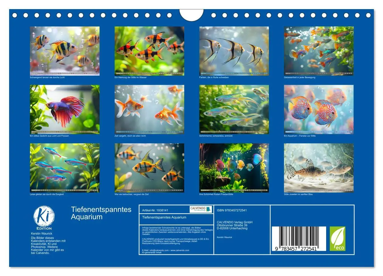 Bild: 9783457272541 | Tiefenentspanntes Aquarium (Wandkalender 2026 DIN A4 quer),...