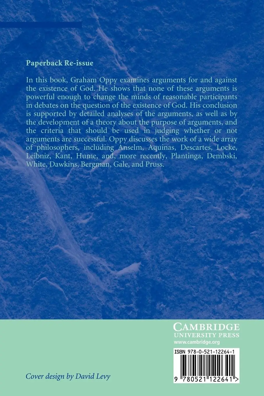 Rückseite: 9780521122641 | Arguing about Gods | Graham Oppy | Taschenbuch | Englisch | 2009