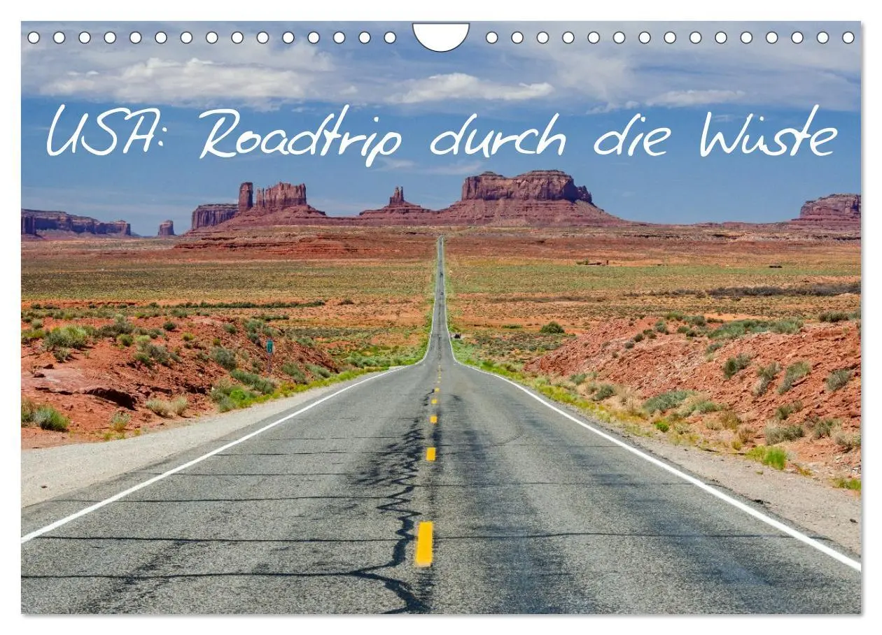 Cover: 9783516592641 | USA: Roadtrip durch die Wüste (Wandkalender 2026 DIN A4 quer),...