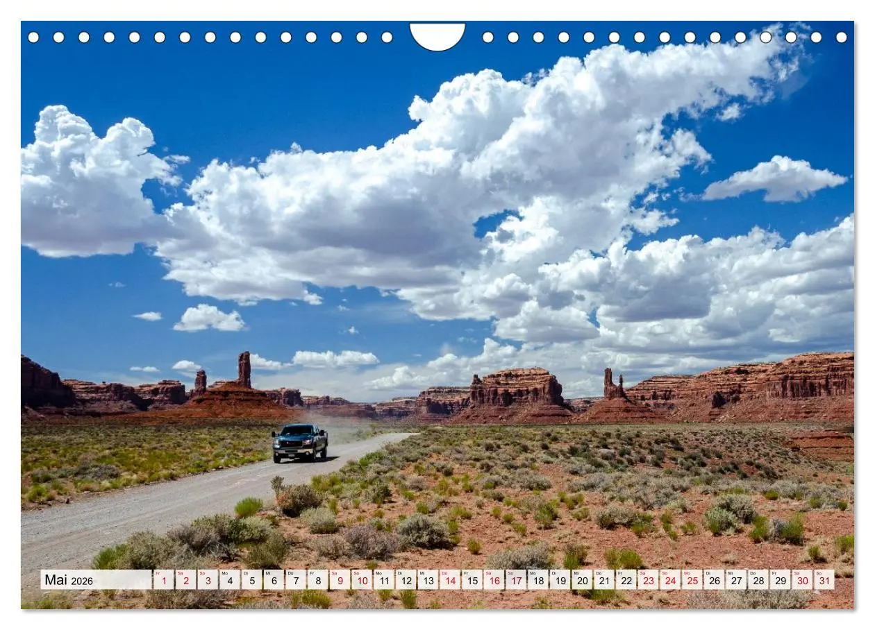Bild: 9783516592641 | USA: Roadtrip durch die Wüste (Wandkalender 2026 DIN A4 quer),...