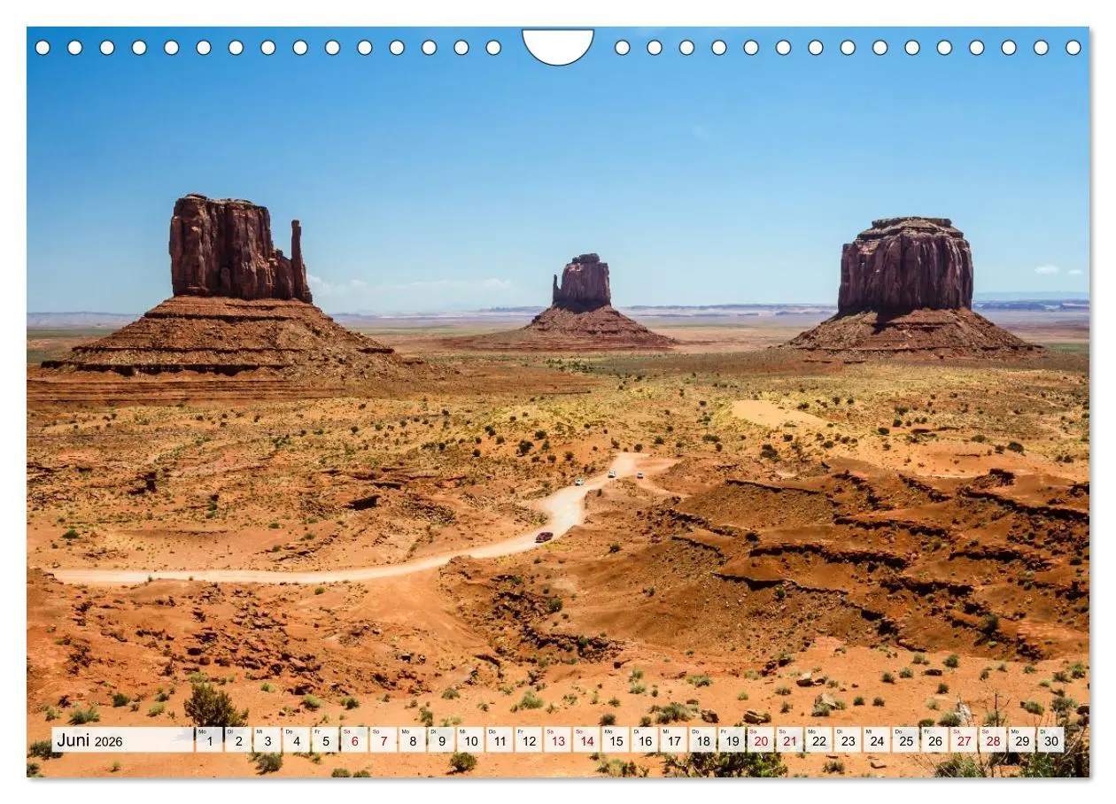 Bild: 9783516592641 | USA: Roadtrip durch die Wüste (Wandkalender 2026 DIN A4 quer),...