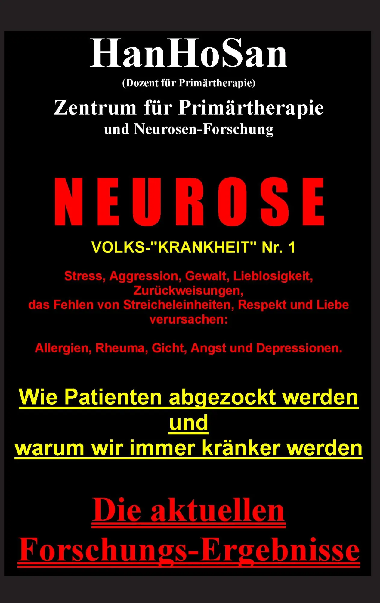 Cover: 9783848242641 | Neurose. Volks-"krankheit" Nr. 1 | Hanho San | Taschenbuch | 348 S.