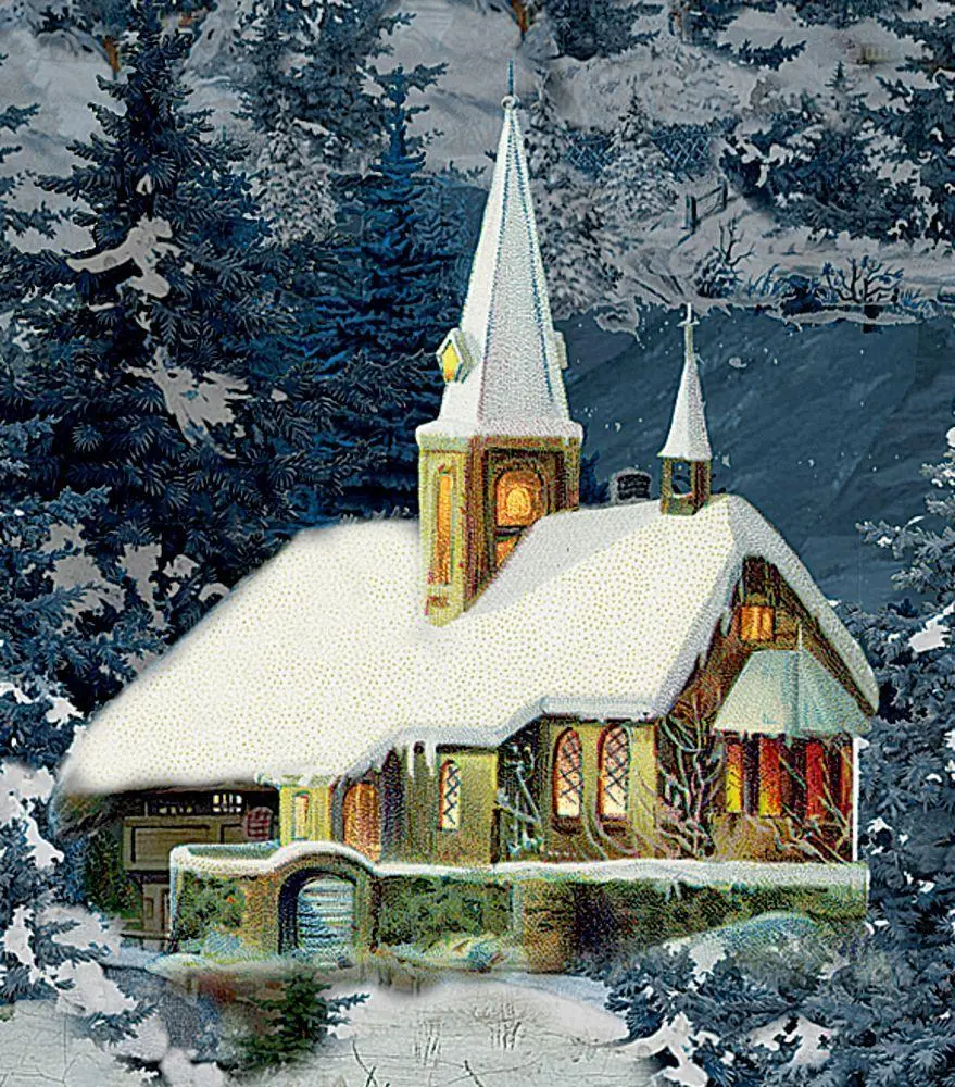 Bild: 4050003952741 | Wand-Adventskalender - Weihnachtsexpress in Winterlandschaft | Behr