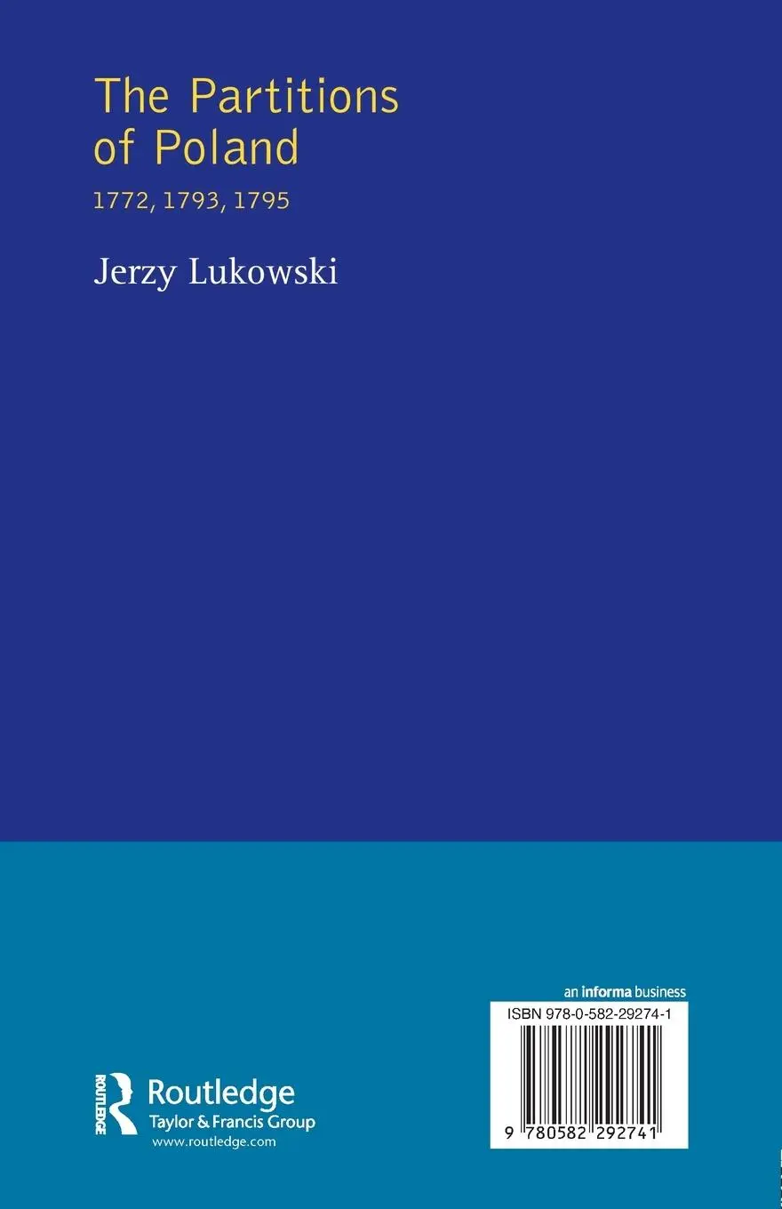 Rückseite: 9780582292741 | The Partitions of Poland 1772, 1793, 1795 | Jerzy Lukowski | Buch