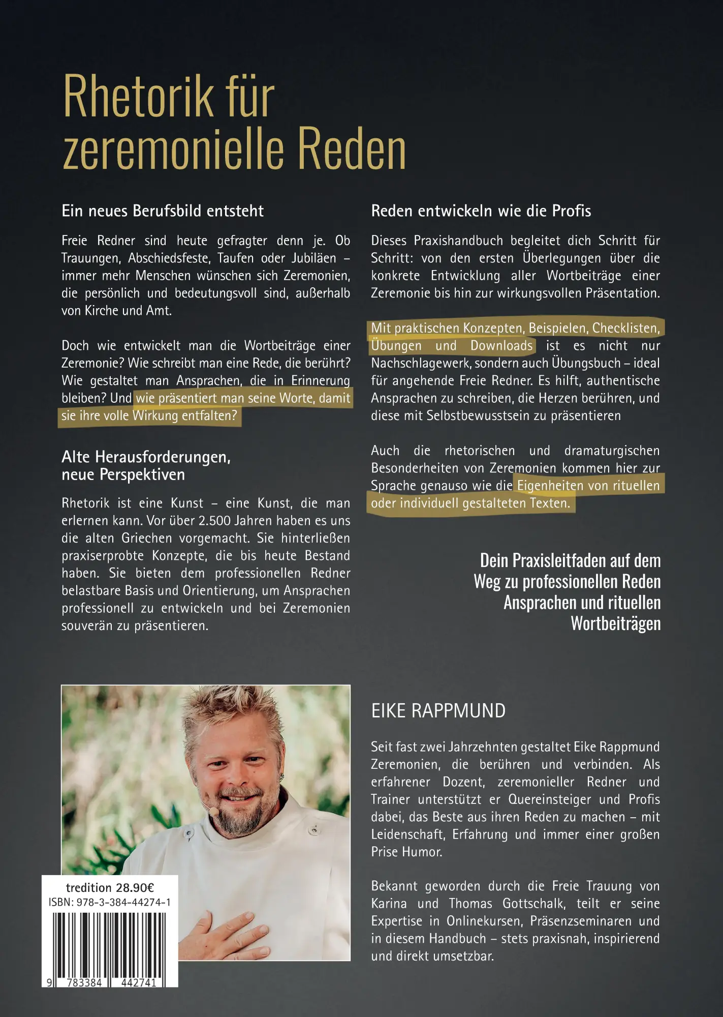 Rückseite: 9783384442741 | Handbuch Rhetorik für zeremonielle Reden | Eike Rappmund | Buch | 2024
