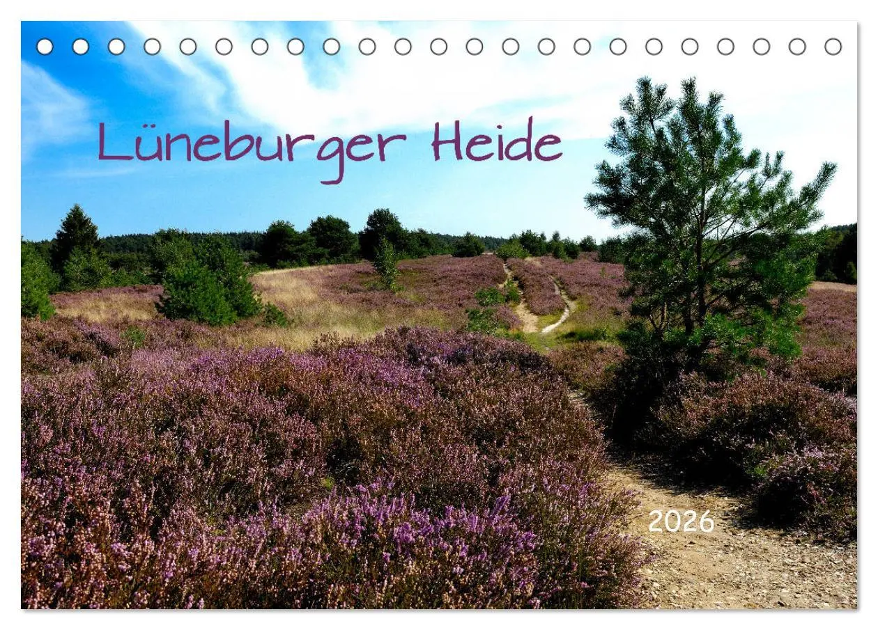Cover: 9783457872741 | Lüneburger Heide (Tischkalender 2026 DIN A5 quer), CALVENDO...