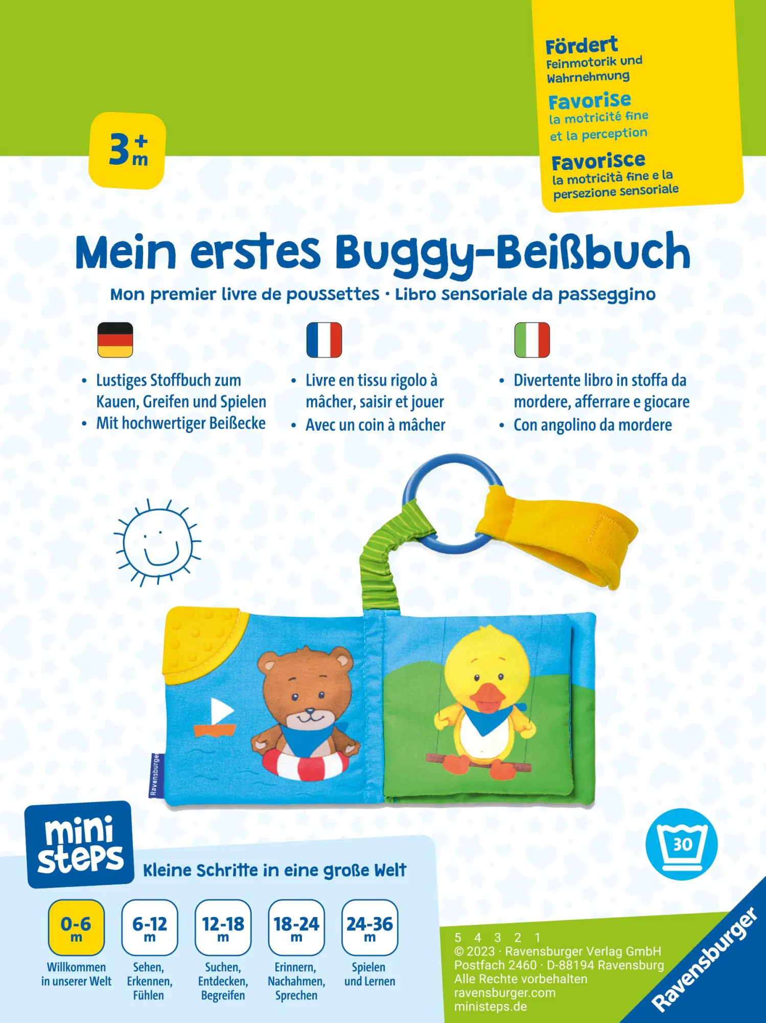 Rückseite: 9783473302741 | ministeps Mein erstes Buggy-Beißbuch - ab 3 Monate | Neubacher-Fesser