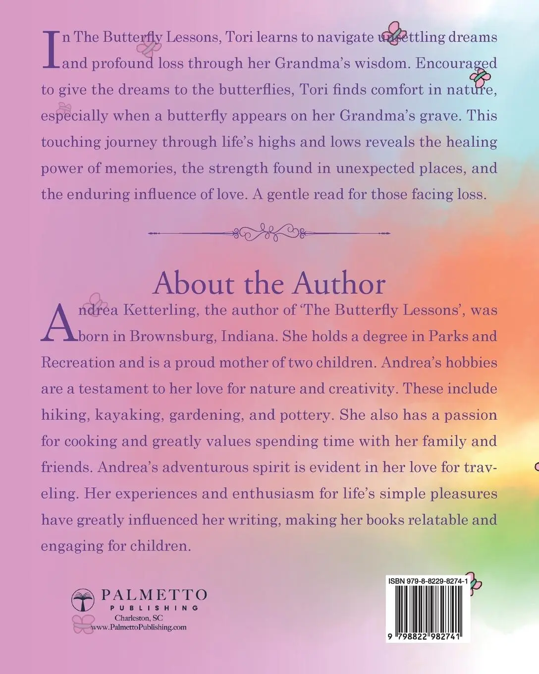 Rückseite: 9798822982741 | The Butterfly Lessons | Andrea Ketterling | Taschenbuch | Englisch