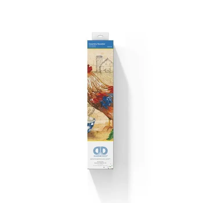 Bild: 4895225912841 | DIAMOND DOTZ - Diamond Painting Hahn auf dem Land | Kit (Bastelset)
