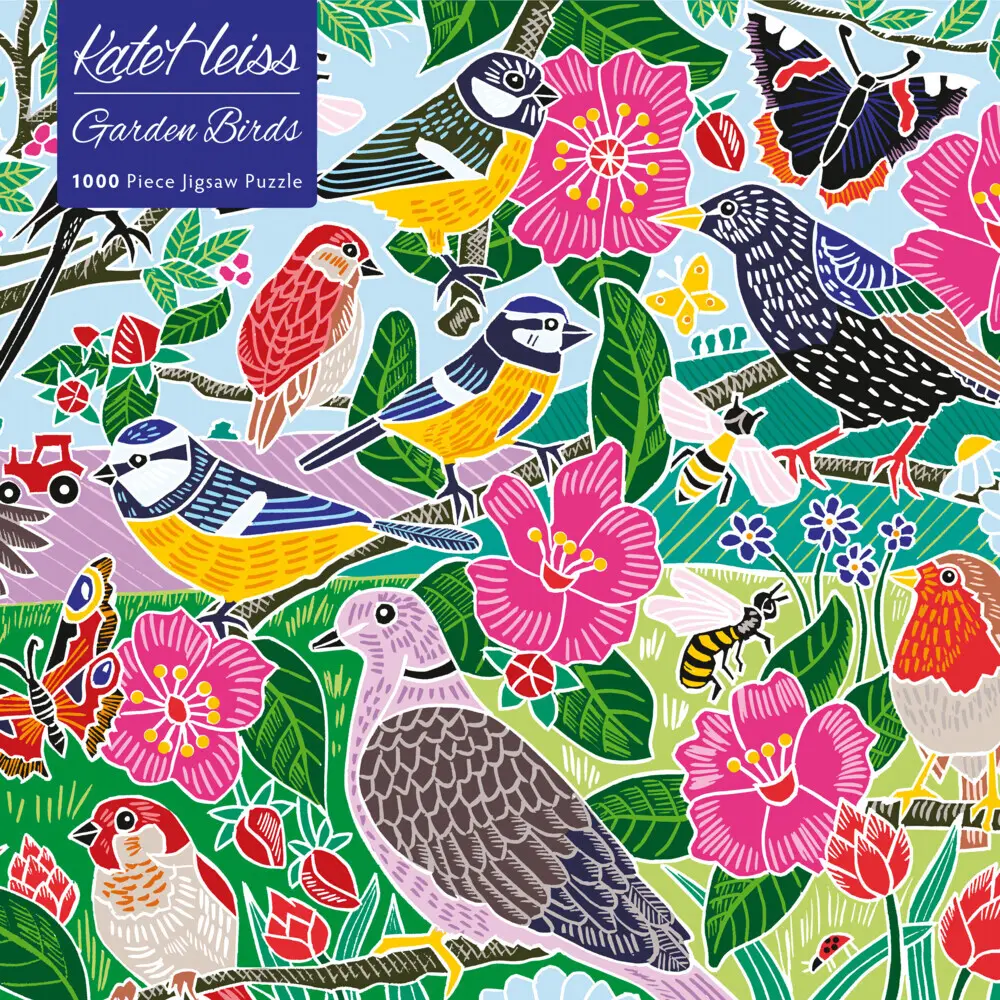 Cover: 9781804172841 | Adult Jigsaw Puzzle: Kate Heiss: Garden Birds | Flame Tree Publishing