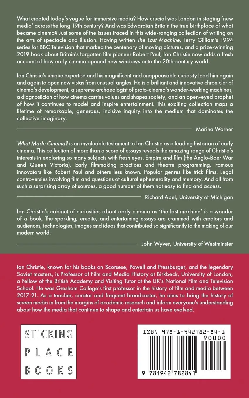 Rückseite: 9781942782841 | What Made Cinema? Essays on Visual Culture and Early Film | Christie