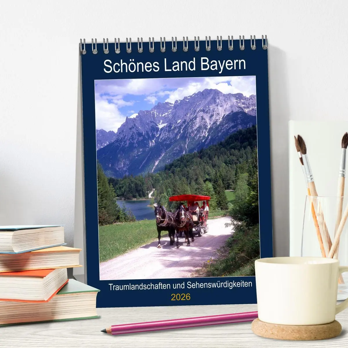 Bild: 9783516402841 | Schönes Land Bayern (Tischkalender 2026 DIN A5 hoch), CALVENDO...