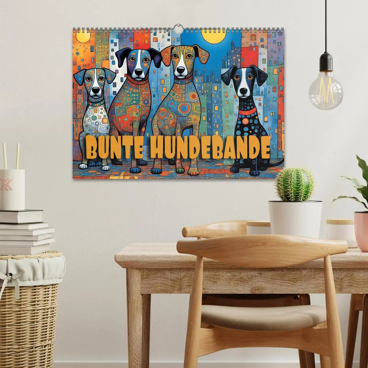 Bild: 9783516642841 | Bunte Hundebande (Wandkalender 2026 DIN A3 quer), CALVENDO...