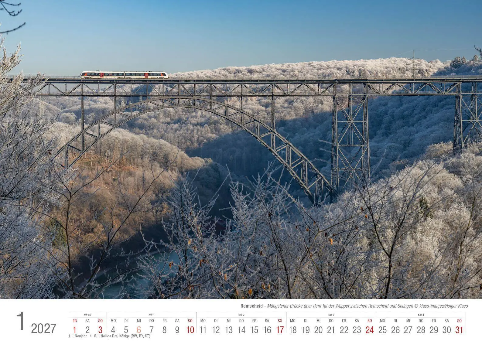 Bild: 9783965352841 | Remscheid 2027 Bildkalender A3 Spiralbindung | Holger Klaes | Kalender