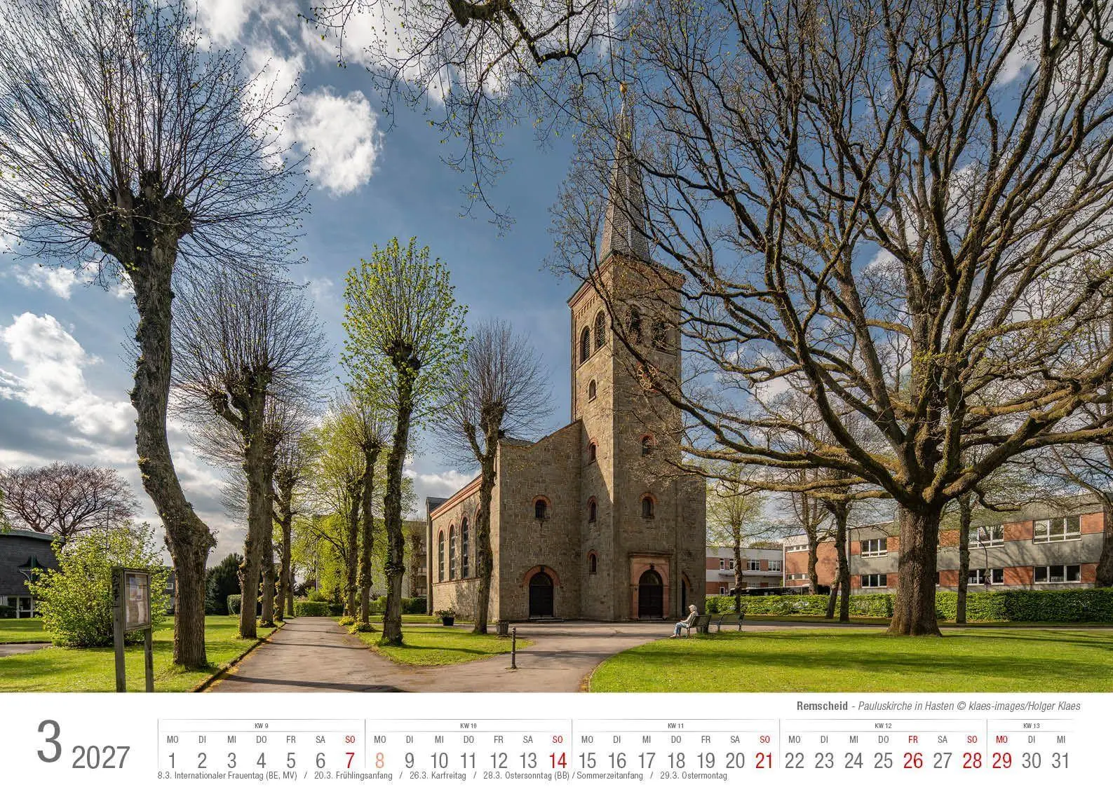 Bild: 9783965352841 | Remscheid 2027 Bildkalender A3 Spiralbindung | Holger Klaes | Kalender
