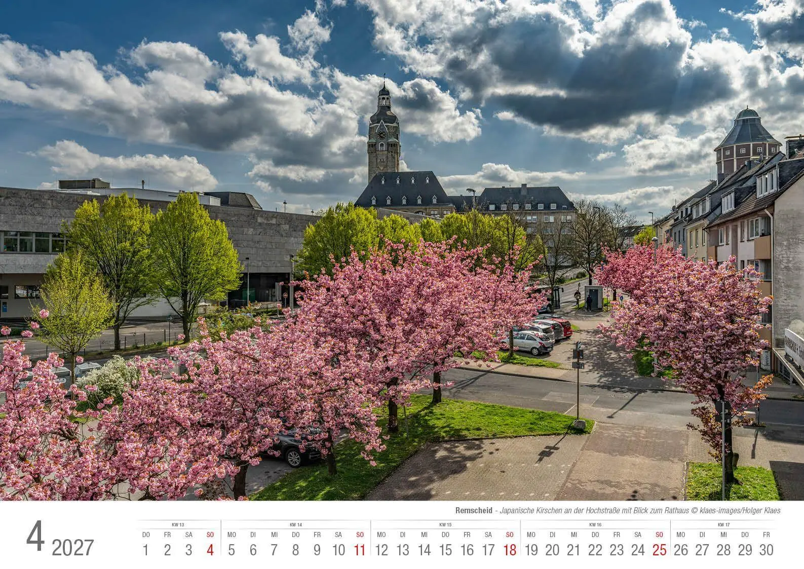 Bild: 9783965352841 | Remscheid 2027 Bildkalender A3 Spiralbindung | Holger Klaes | Kalender