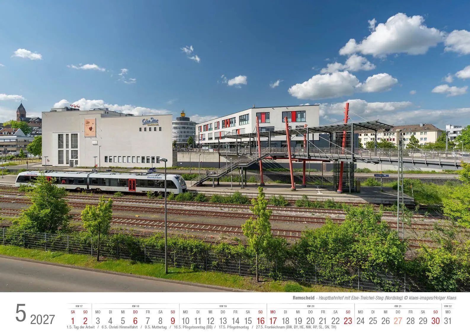 Bild: 9783965352841 | Remscheid 2027 Bildkalender A3 Spiralbindung | Holger Klaes | Kalender