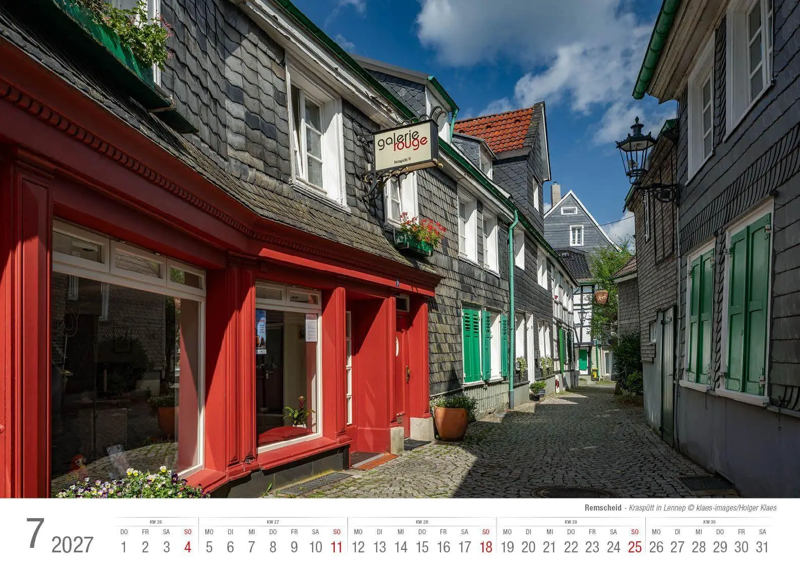 Bild: 9783965352841 | Remscheid 2027 Bildkalender A3 Spiralbindung | Holger Klaes | Kalender