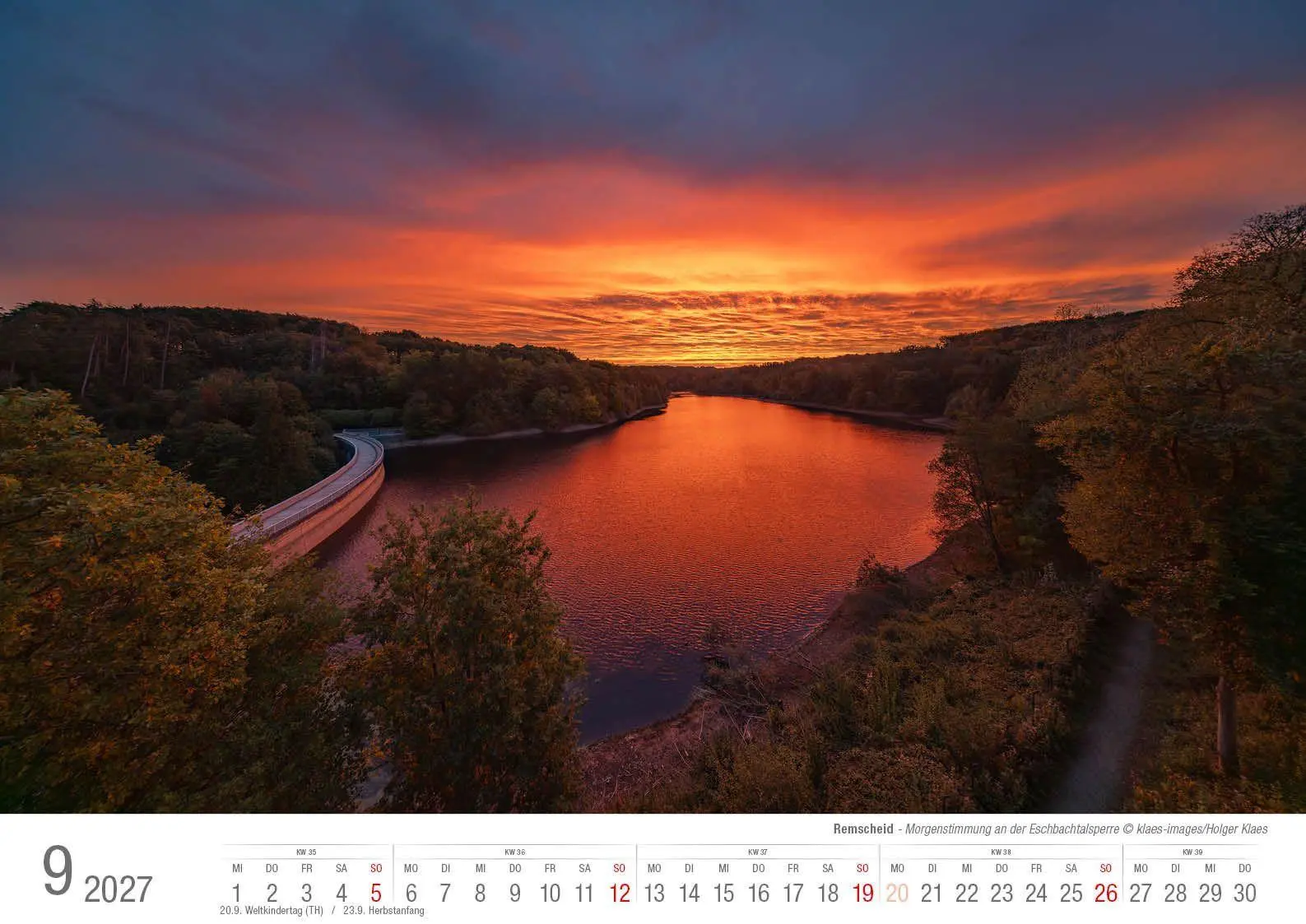 Bild: 9783965352841 | Remscheid 2027 Bildkalender A3 Spiralbindung | Holger Klaes | Kalender