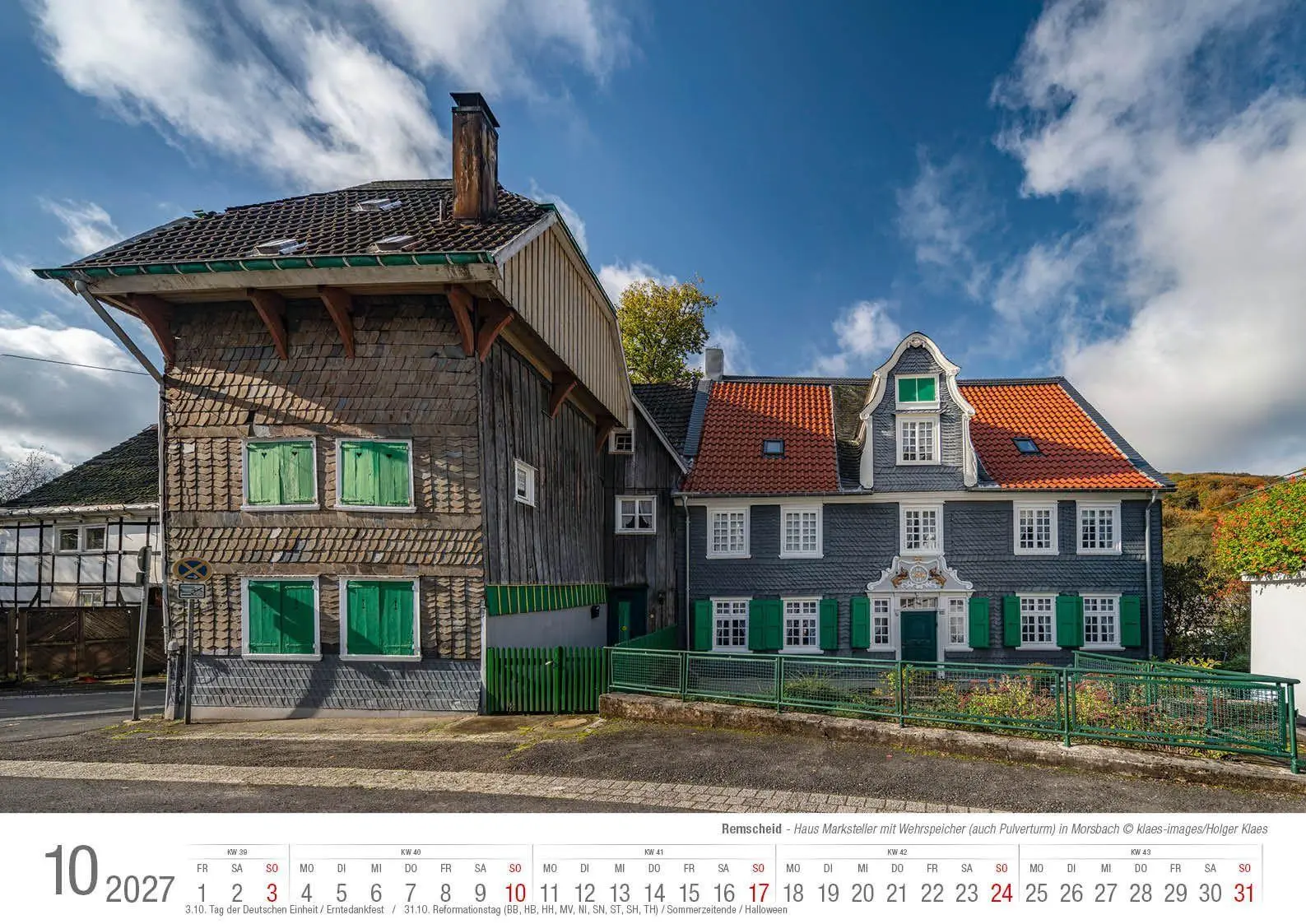 Bild: 9783965352841 | Remscheid 2027 Bildkalender A3 Spiralbindung | Holger Klaes | Kalender