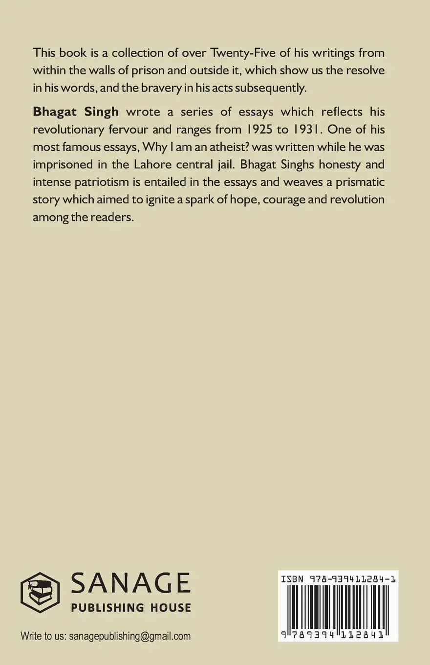 Rückseite: 9789394112841 | Why I am an Atheist and Other Works | Bhagat Singh | Taschenbuch