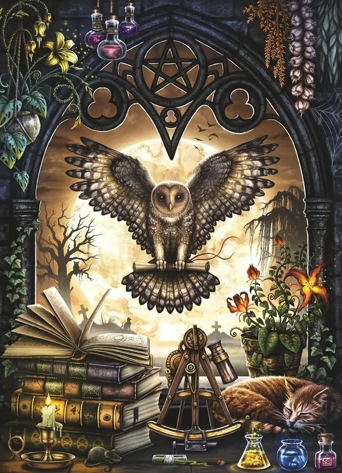 Bild: 625012402941 | COBBLE HILL PUZZLES - Mystische Eule 1000 Teile | Spiel | In Karton