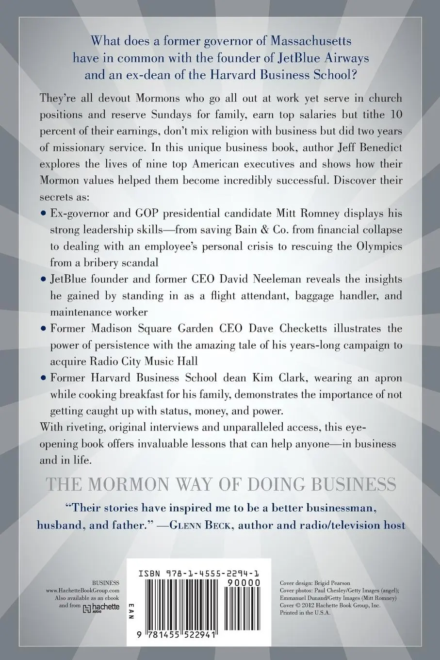 Rückseite: 9781455522941 | The Mormon Way of Doing Business | Jeff Benedict | Taschenbuch | 2012