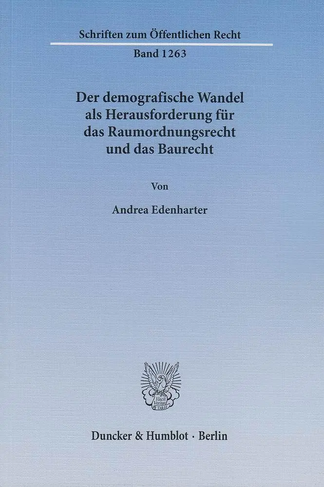 Cover: 9783428142941 | Der demografische Wandel als Herausforderung für das...
