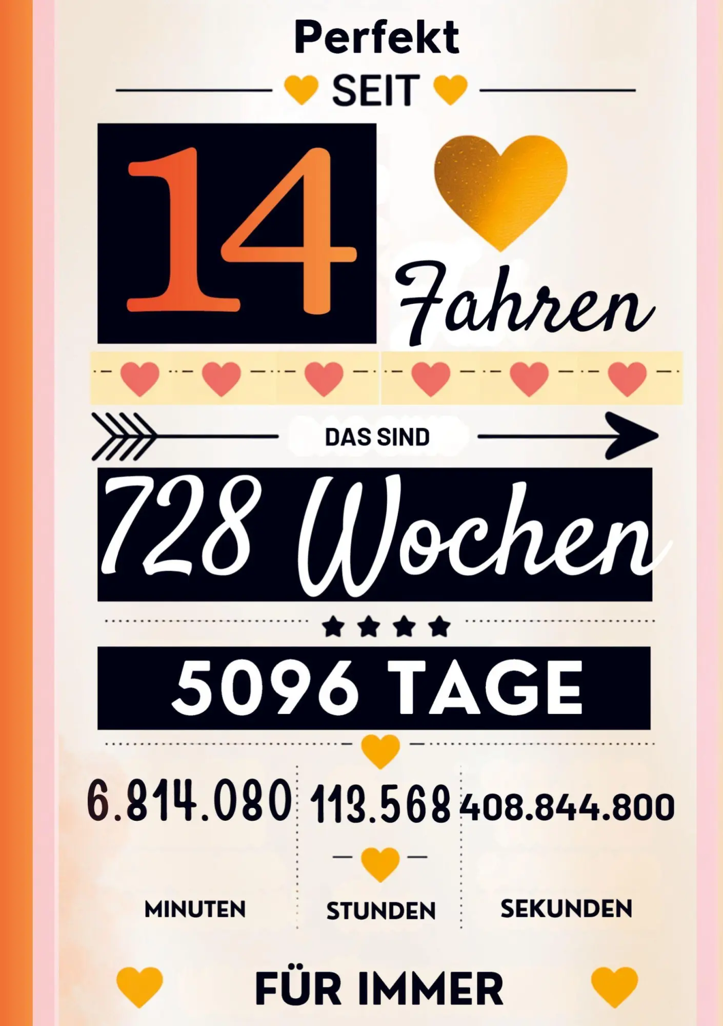 Cover: 9789403862941 | Notizbuch für Mädchen 14 Jahre- Geburtstagsgeschenk für 14 jährige...