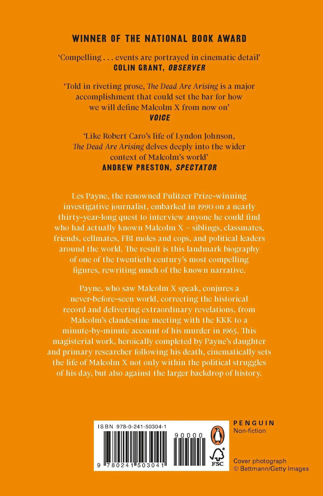 Rückseite: 9780241503041 | The Dead Are Arising | The Life of Malcolm X | Les Payne (u. a.)