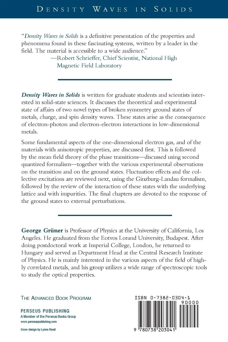 Rückseite: 9780738203041 | Density Waves In Solids | George Gruner | Taschenbuch | Englisch