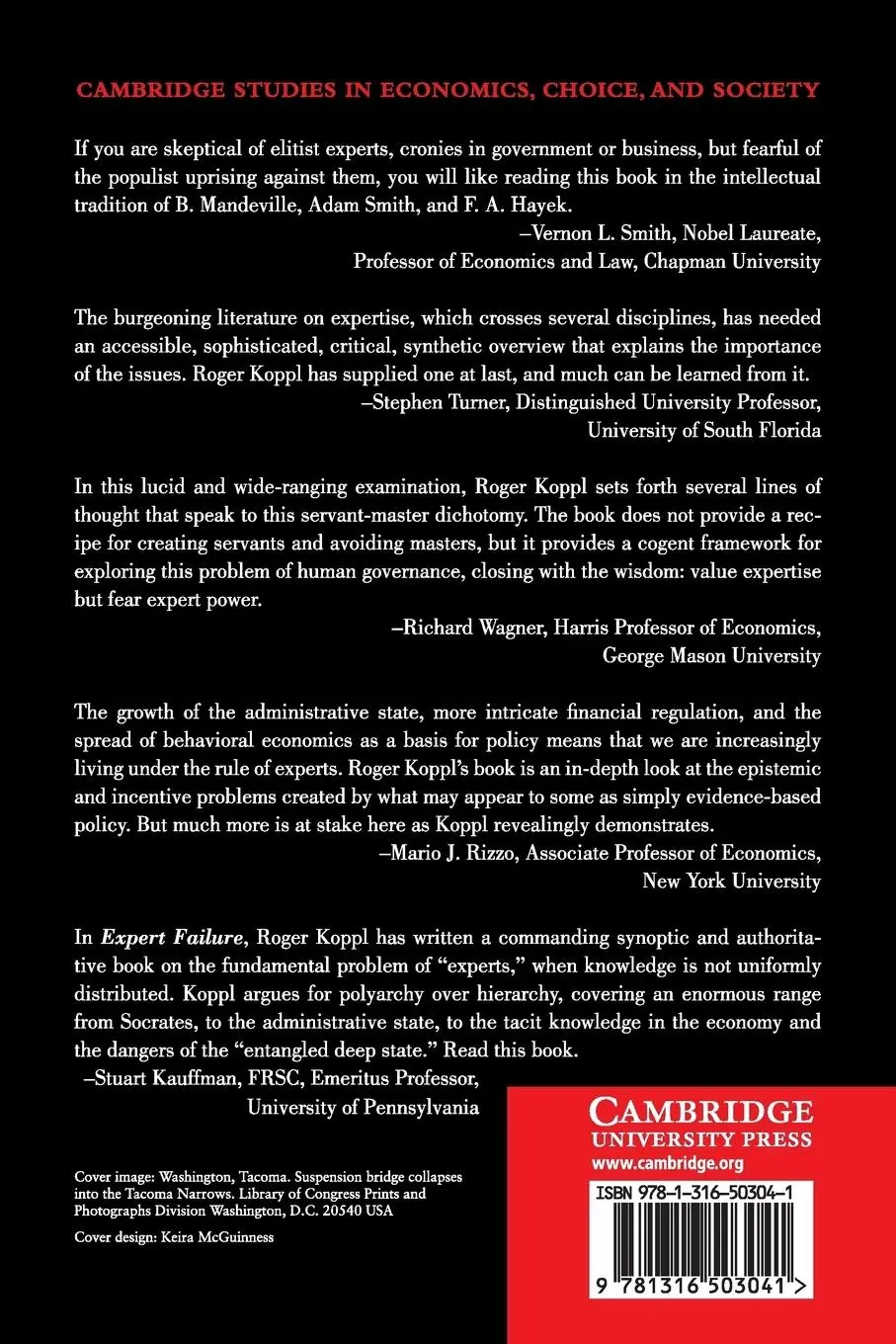 Rückseite: 9781316503041 | Expert Failure | Roger Koppl | Taschenbuch | Englisch | 2018