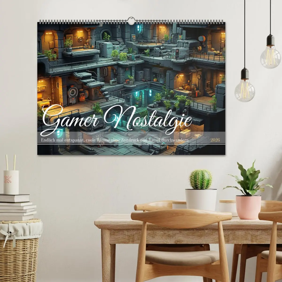 Bild: 9783457503041 | Gamer Nostalgie (Wandkalender 2026 DIN A2 quer), CALVENDO...
