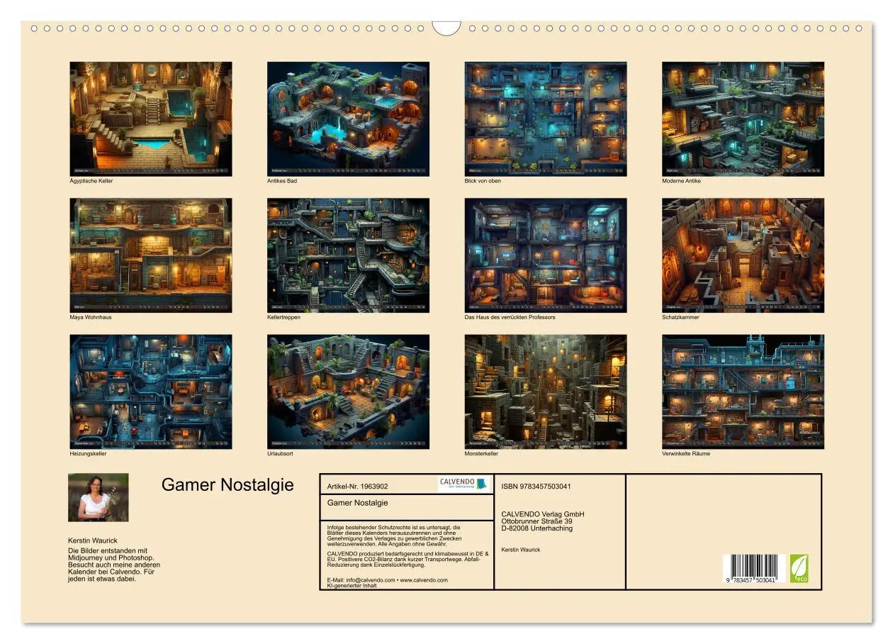 Bild: 9783457503041 | Gamer Nostalgie (Wandkalender 2026 DIN A2 quer), CALVENDO...