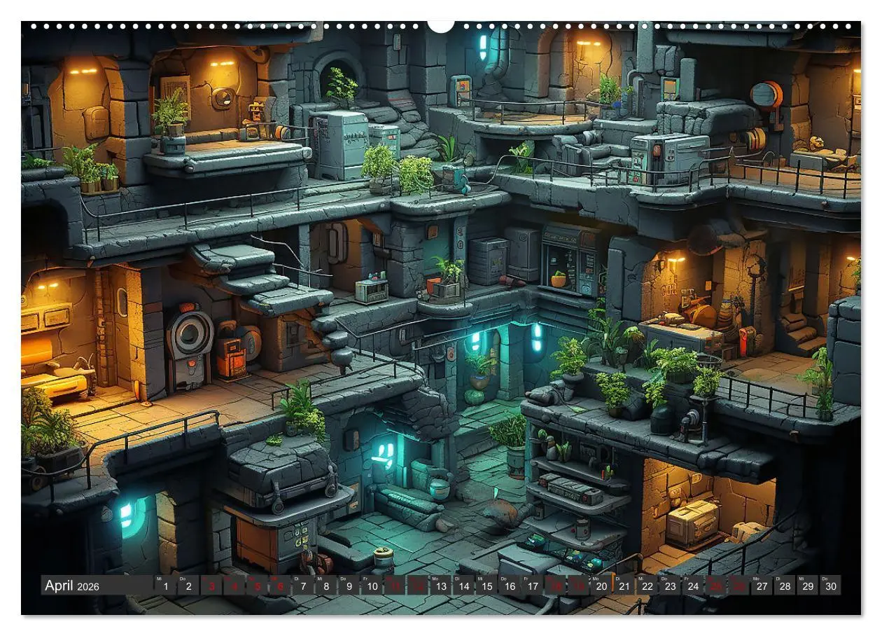Bild: 9783457503041 | Gamer Nostalgie (Wandkalender 2026 DIN A2 quer), CALVENDO...