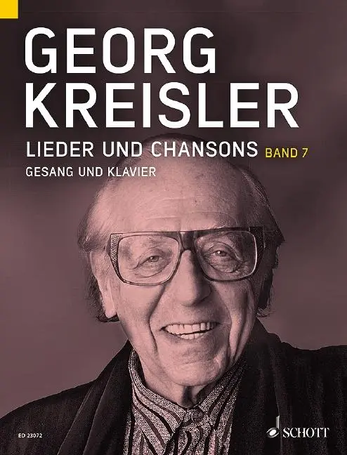 Cover: 9783795713041 | Lieder und Chansons | Band 7. Gesang und Klavier. | Georg Kreisler