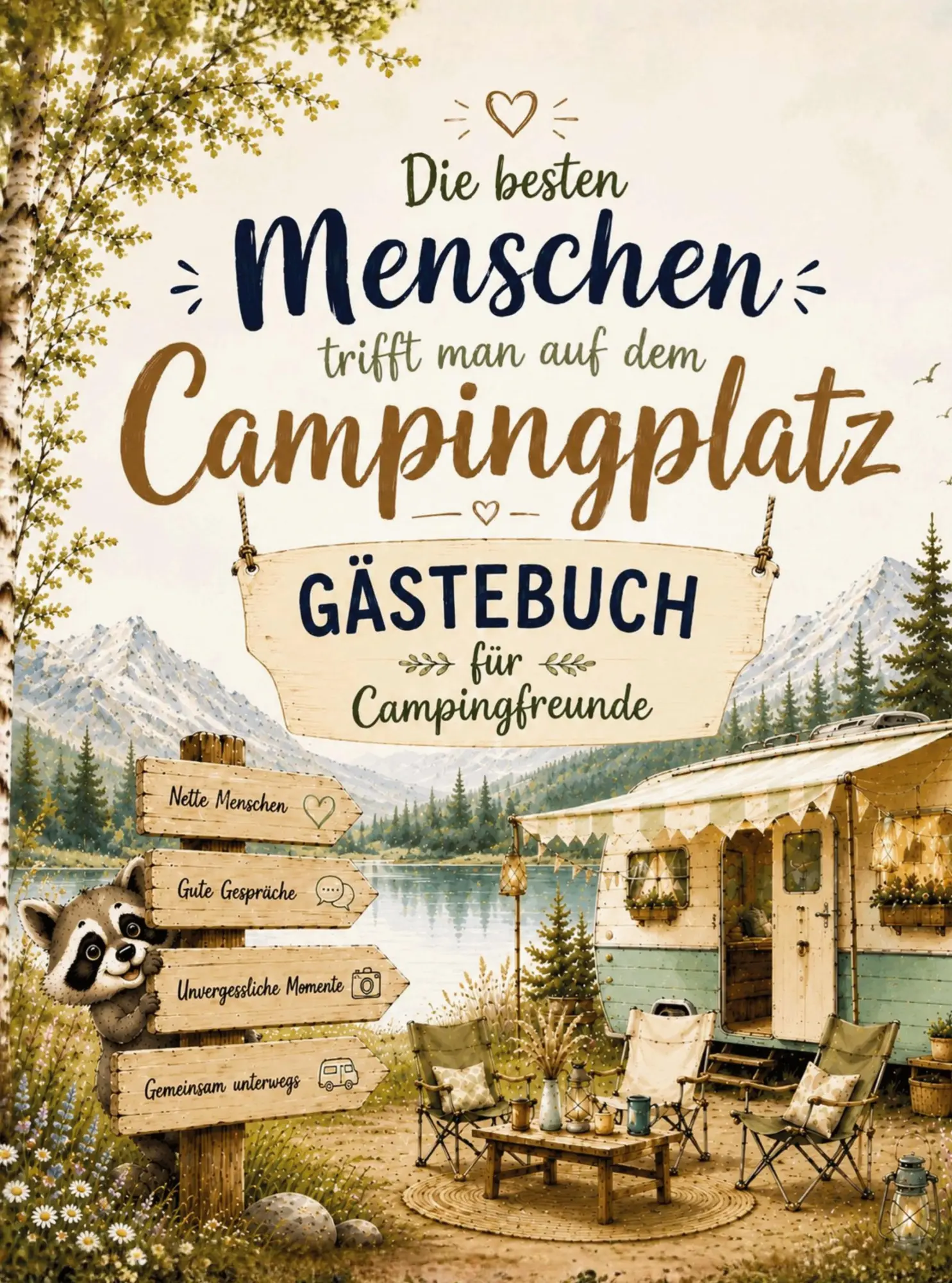 Cover: 9783912903041 | Die besten Menschen trifft man auf dem Campingplatz | Crea Colorina