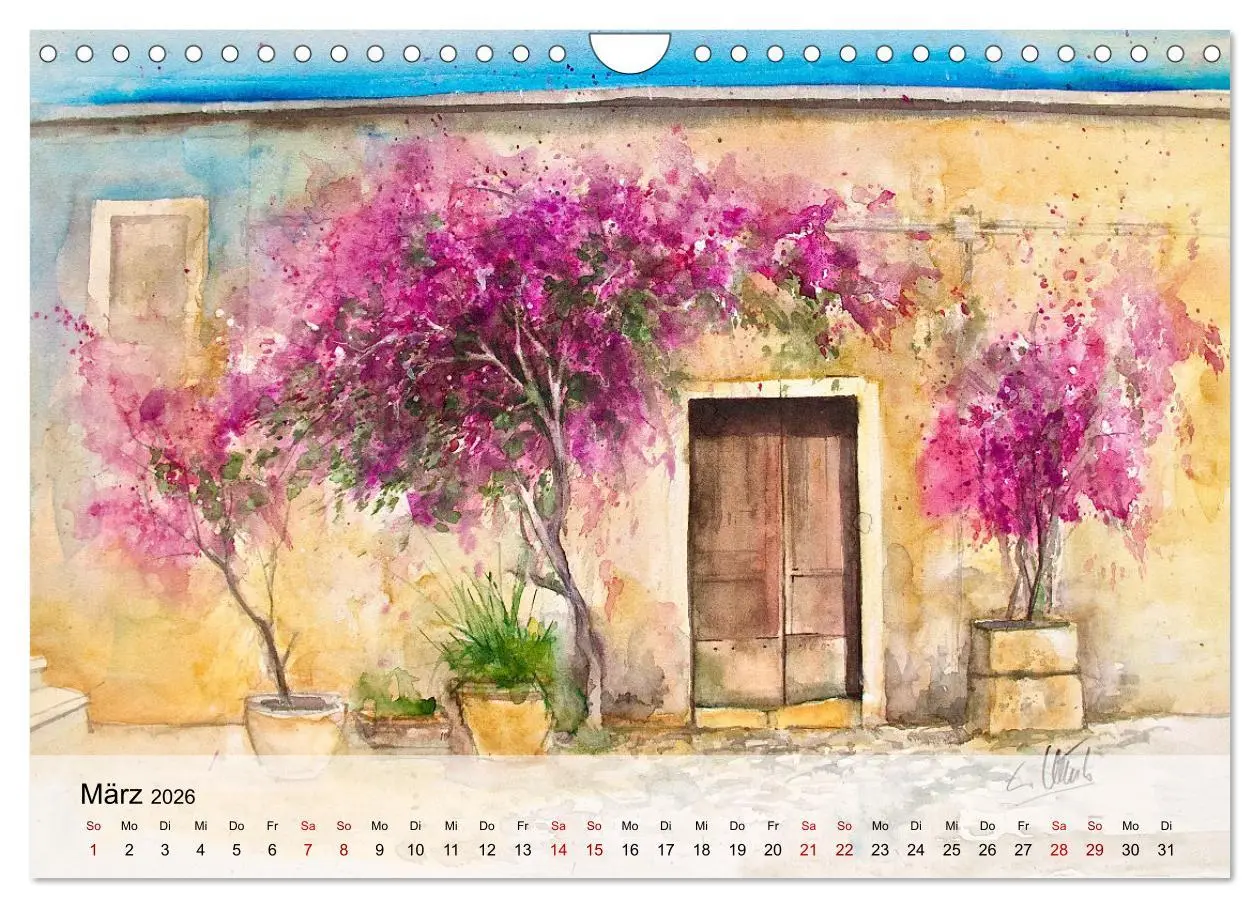 Bild: 9783457353141 | Aquarell auf Reisen - mit Eckard Funck (Wandkalender 2026 DIN A4...